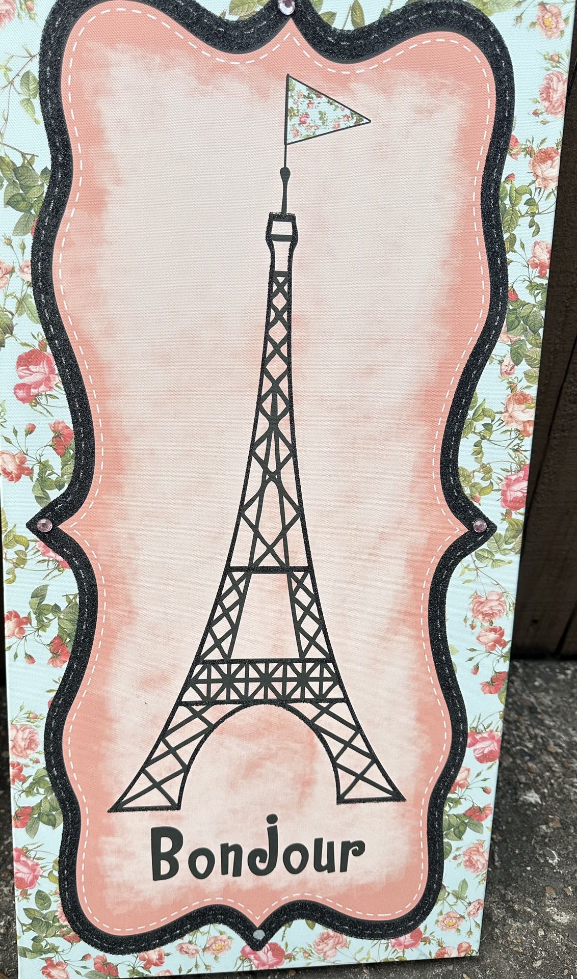 Paris Themed Picture Frame (Wall Decor)