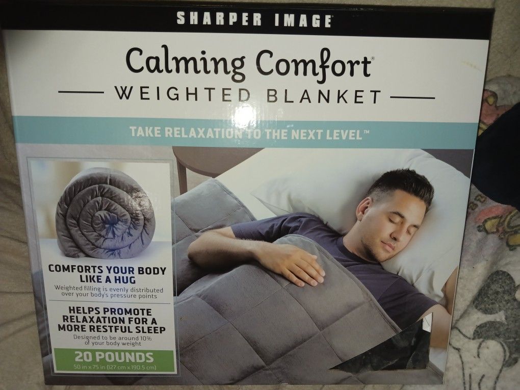 Weighted Blanket And Neck Support Pillow, New $100 OBO 