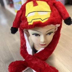 Irion man marvels Hat With Ears And lights