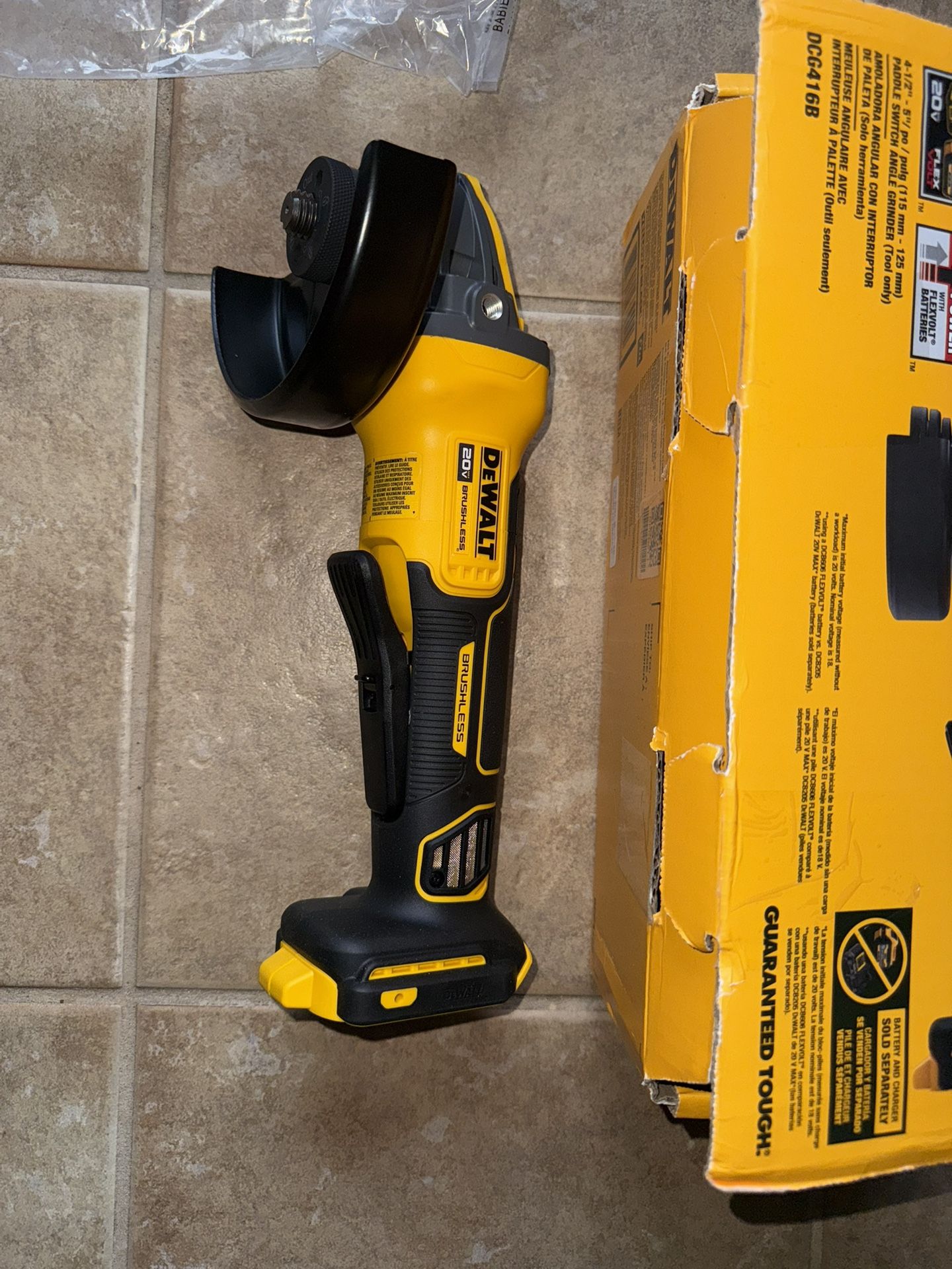 20v Dewalt Angle Grinder Brushless Flexvolt
