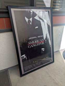 PSA/DNA Framed American Gangster Movie Poster – Frank Lucas & Richie Roberts Autographs