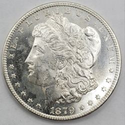 1879-S $1 Morgan Silver Dollar Mint-State Semi PL 