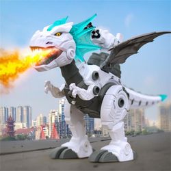 Robot Tyrannosaurus Take Apart Dinosaur Toy , Electronic Walking , Simulated Flame Spray , Water Mist Spray , Projection Function , Manually Shooting
