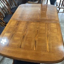 Dining Table With Leaf, Four Chairs 