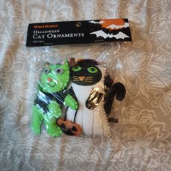 Halloween Cat Ornaments