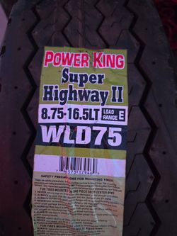 New tire 8.75x16.5 only 1