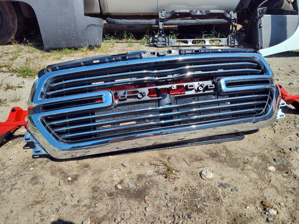Front Chrome Grill For A 2019 To 23 Dodge Ram 1500 Original OEM Part