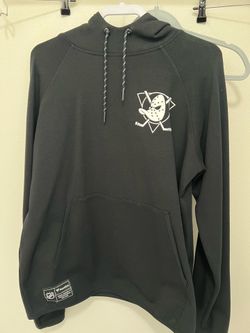 Anaheim Ducks black hoodie LARGE mens