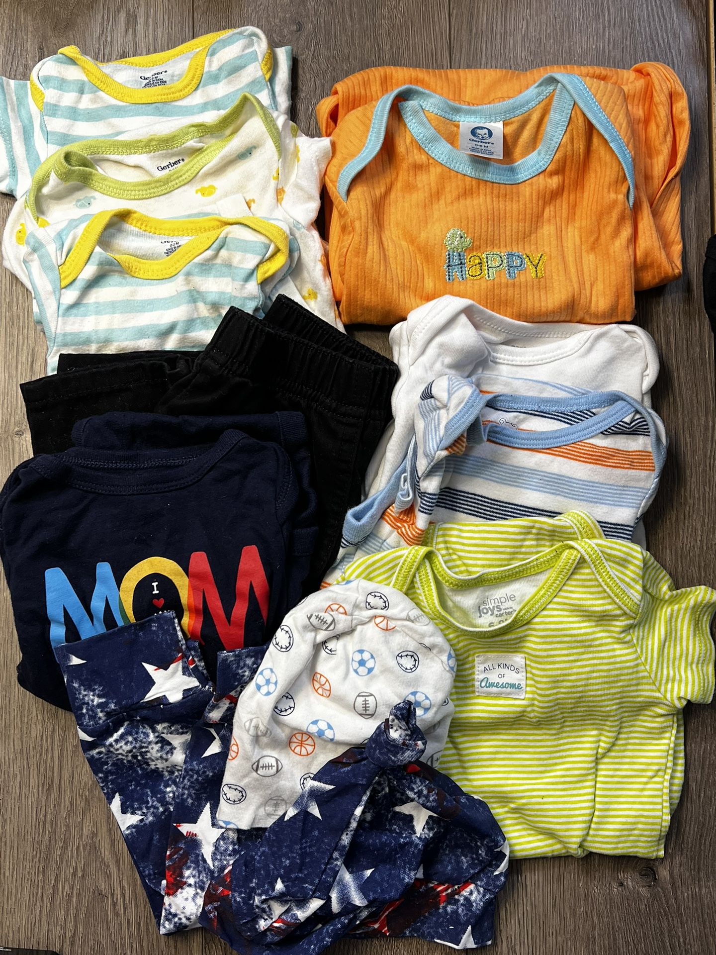 Baby Boy 0 - 12 Months Clothes And Accessories Lot 28 ITEMS