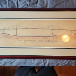 Portland St. John's Bridge Framed Picture