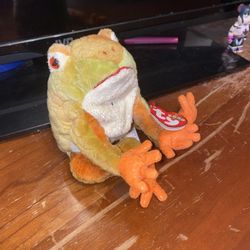 TY Beanie Baby Frog 