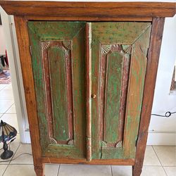 Rustic wood distressed Cabinet
