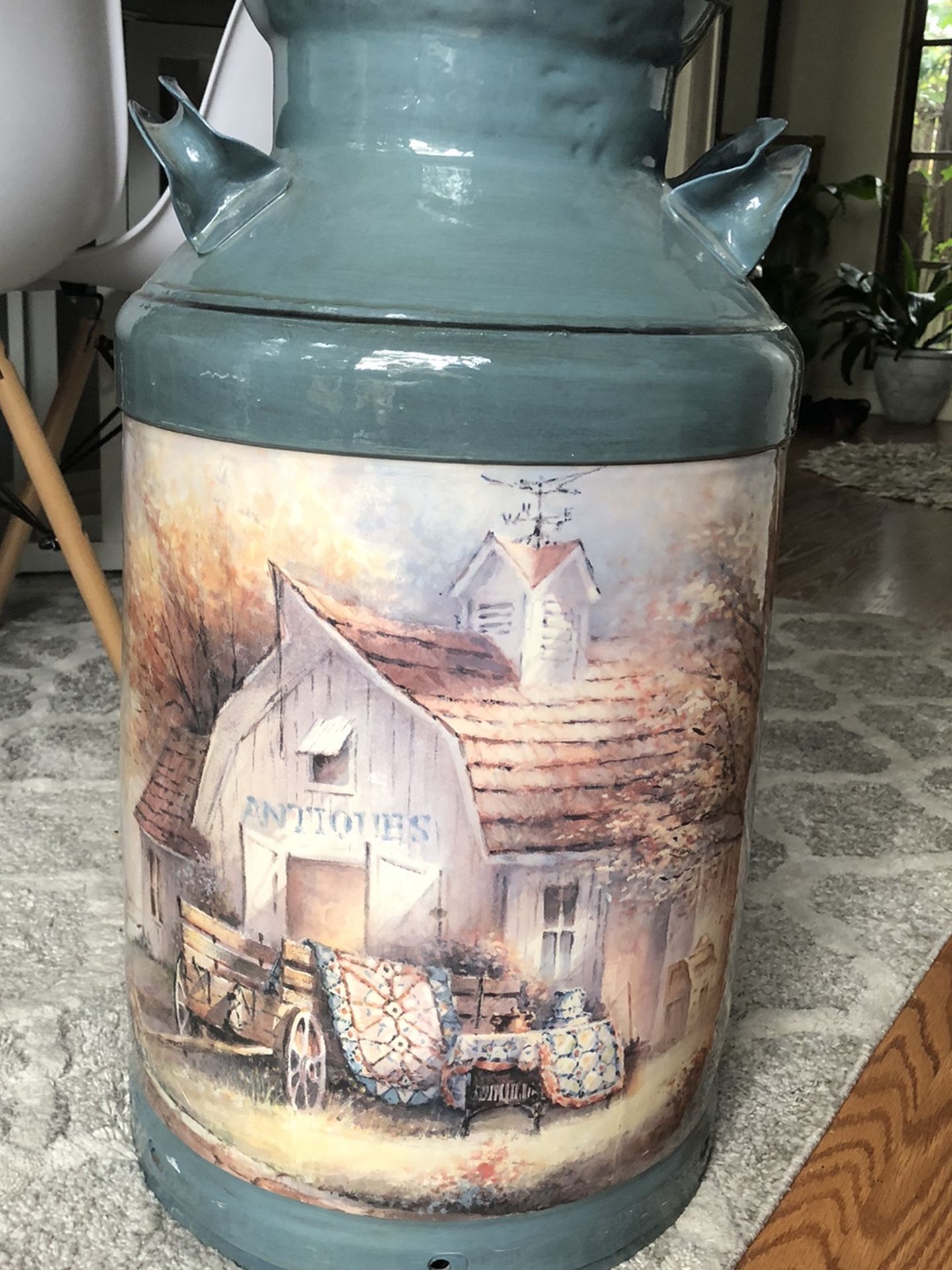 Painted Large Milk Can Jug