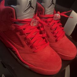 Jordan 5 Red Suede
