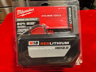 Brand New, Milwaukee M18 Red Lithium High Output HD 12.0AH