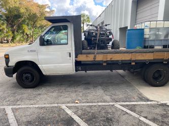 2008 Ford E350 Flatbed With Ramp