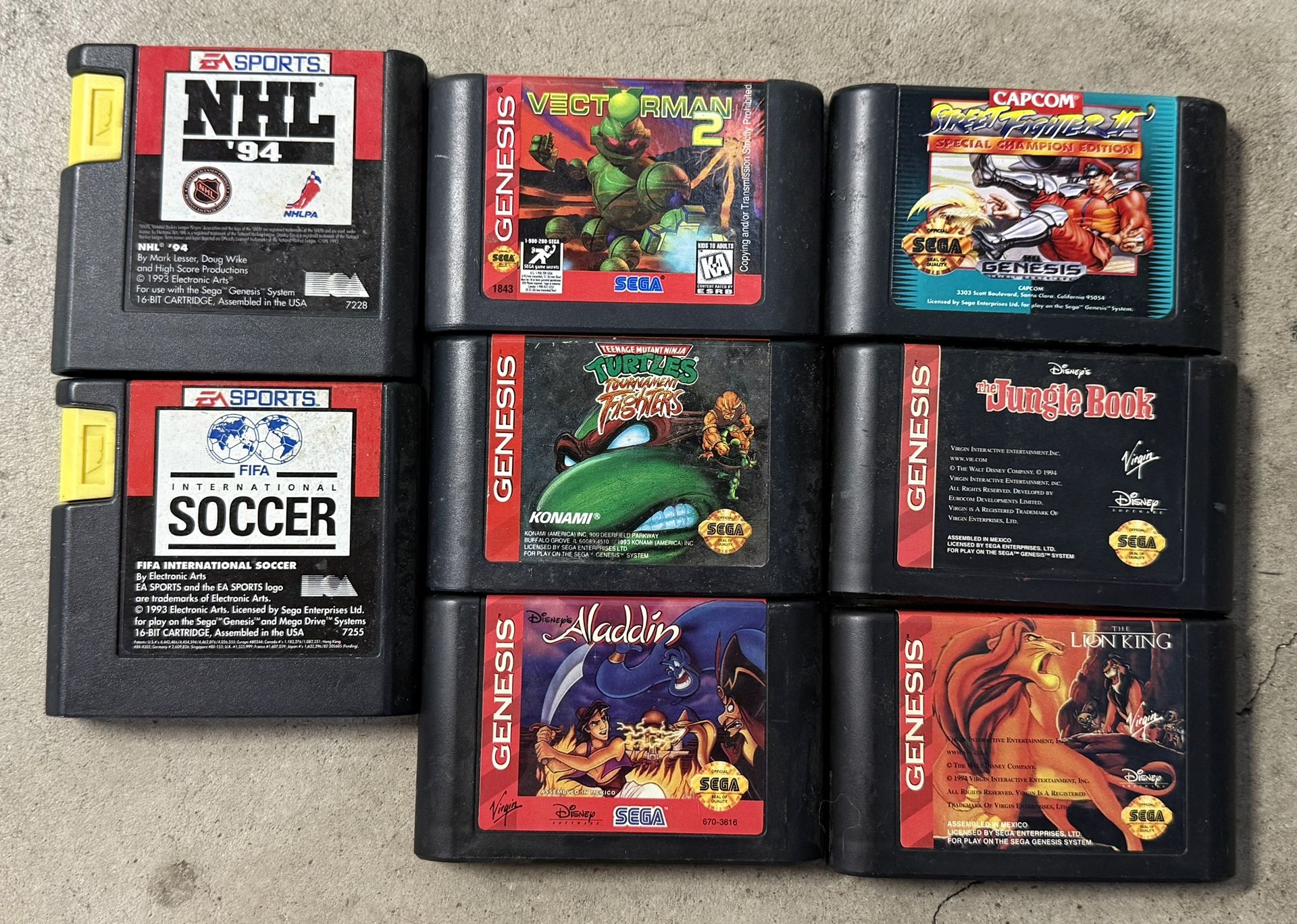 Sega Genesis Games( Will Sell Individually)