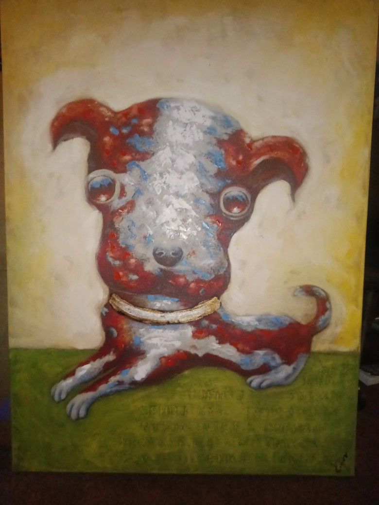 Abstract Terrier Dog "Doggy".
