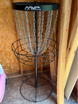 Disc Golf Basket and Discs