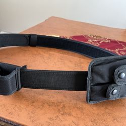 Tactical  Police Belt Adjustible From L To 3x  With Clip Holder And Spray Holder 