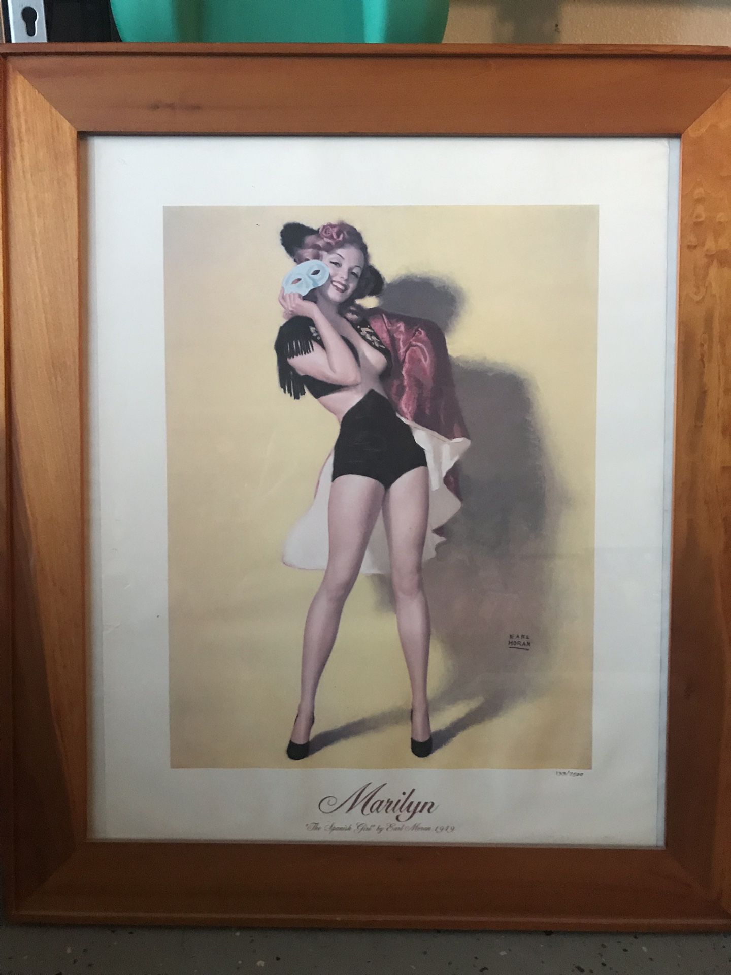 Marilyn “The Spanish Girl” by Earl Moran Framed Picture