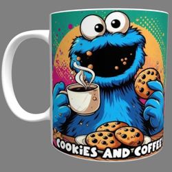 Sesame-Street Cookie Monster Coffee Mug