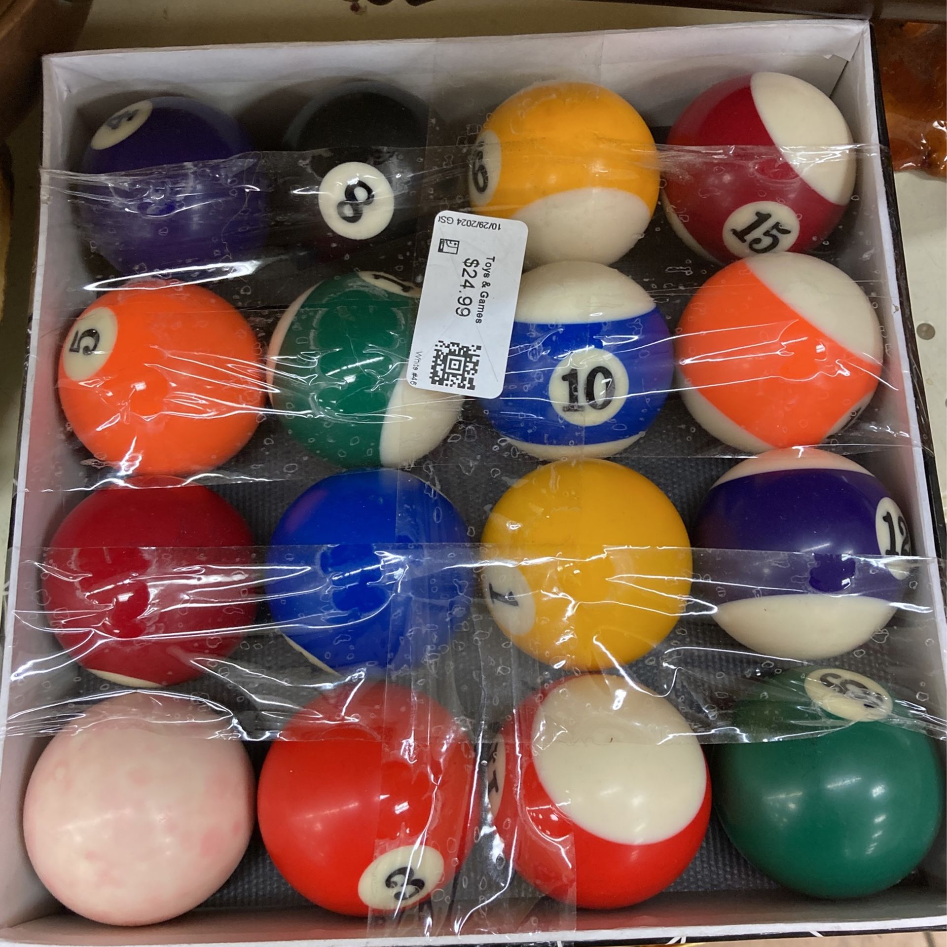 Pool Table Balls Lancaster West Goodwill