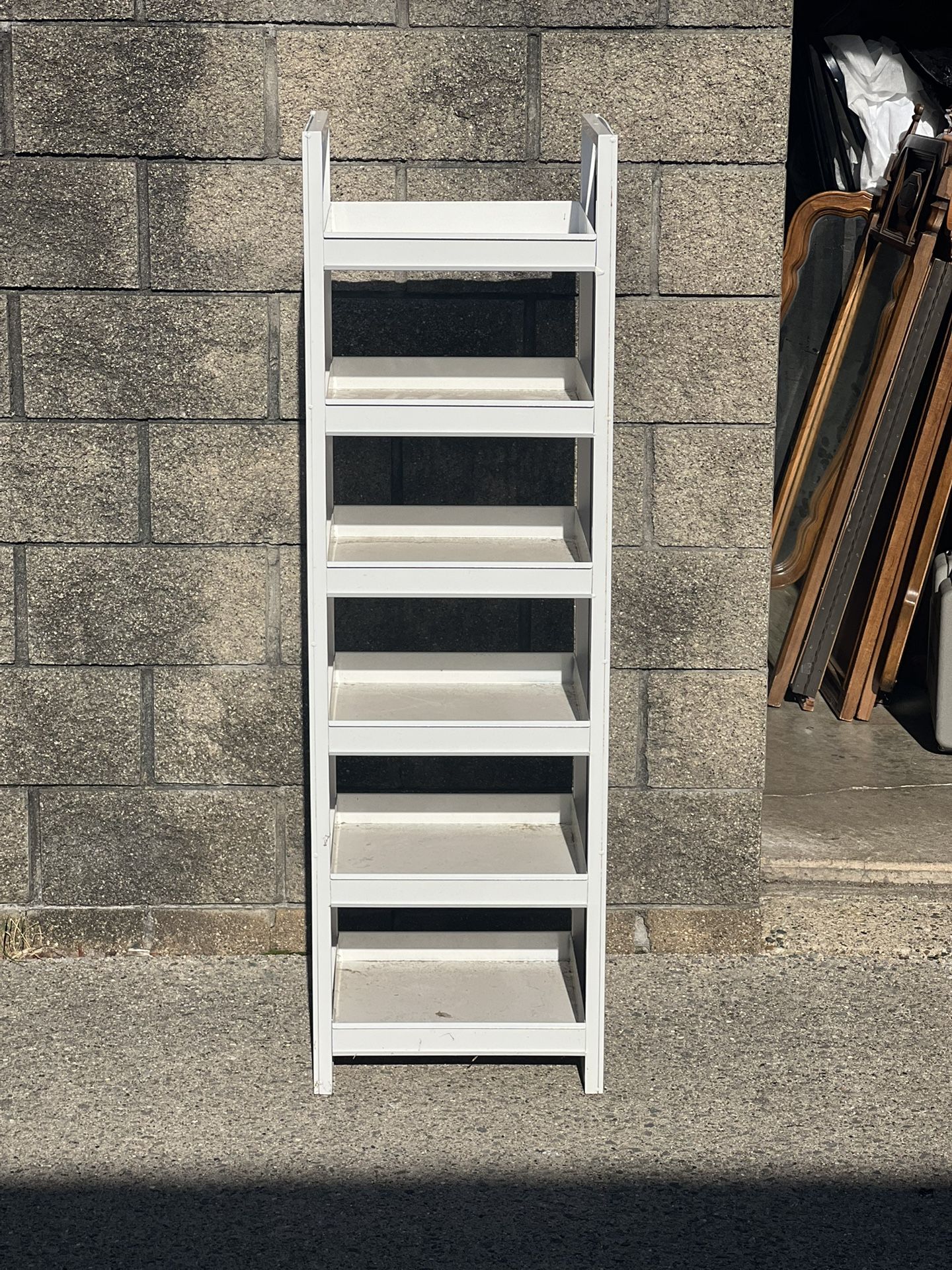 6 shelf metal display rack