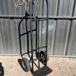Black Hand-Truck Dolly w/ Air Type Tires