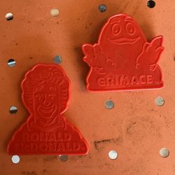 Vintage McDonald’s Ronald & Grimace Cookie Cutters