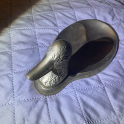 Vintage Brass Duck Tray 