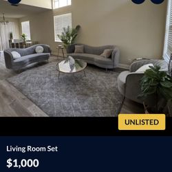 Beautiful Barley Used Living Room Set