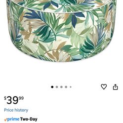 Inflatable Ottoman Stool D31 xH14 for Outdoor/Indoor Use