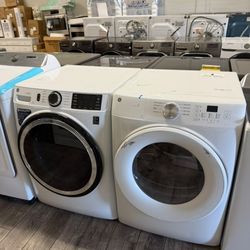 Ge profile electric washer and dryer set