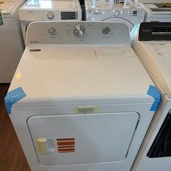 Maytag® 7 Cu. Ft. White Front Load Gas Dryer