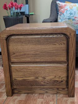 Vintage Oak Nightstand - Arbek Furniture (1997)