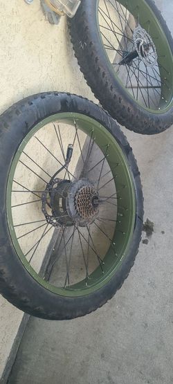 Ebike parts fat tire wheels, hub motor, forks etc...
