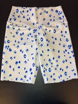 Sage Collective Women's Printed High Rise Bike Short, 5" Inseam, Diamond Cheetah