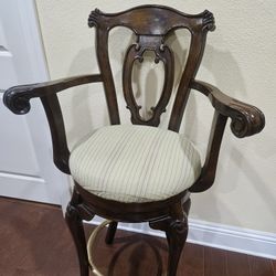  PAIR OF BAR HEIGHT CHAIRS