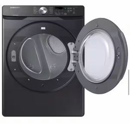 7.5 cu. ft. Vented Stackable Gas Dryer Samsung in Brushed Black with Sensor Dry