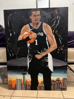 San Antonio portrait hand painted