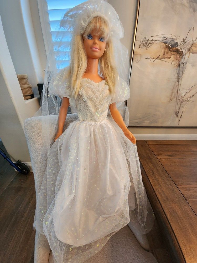 1994 MY SIZE BRIDE BARBIE BY MATTEL COLLECTIBLE