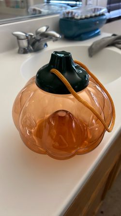 Pumpkin candy or decorative container