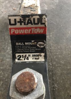 U-haul PowerTow trailer hitch w/2" ball