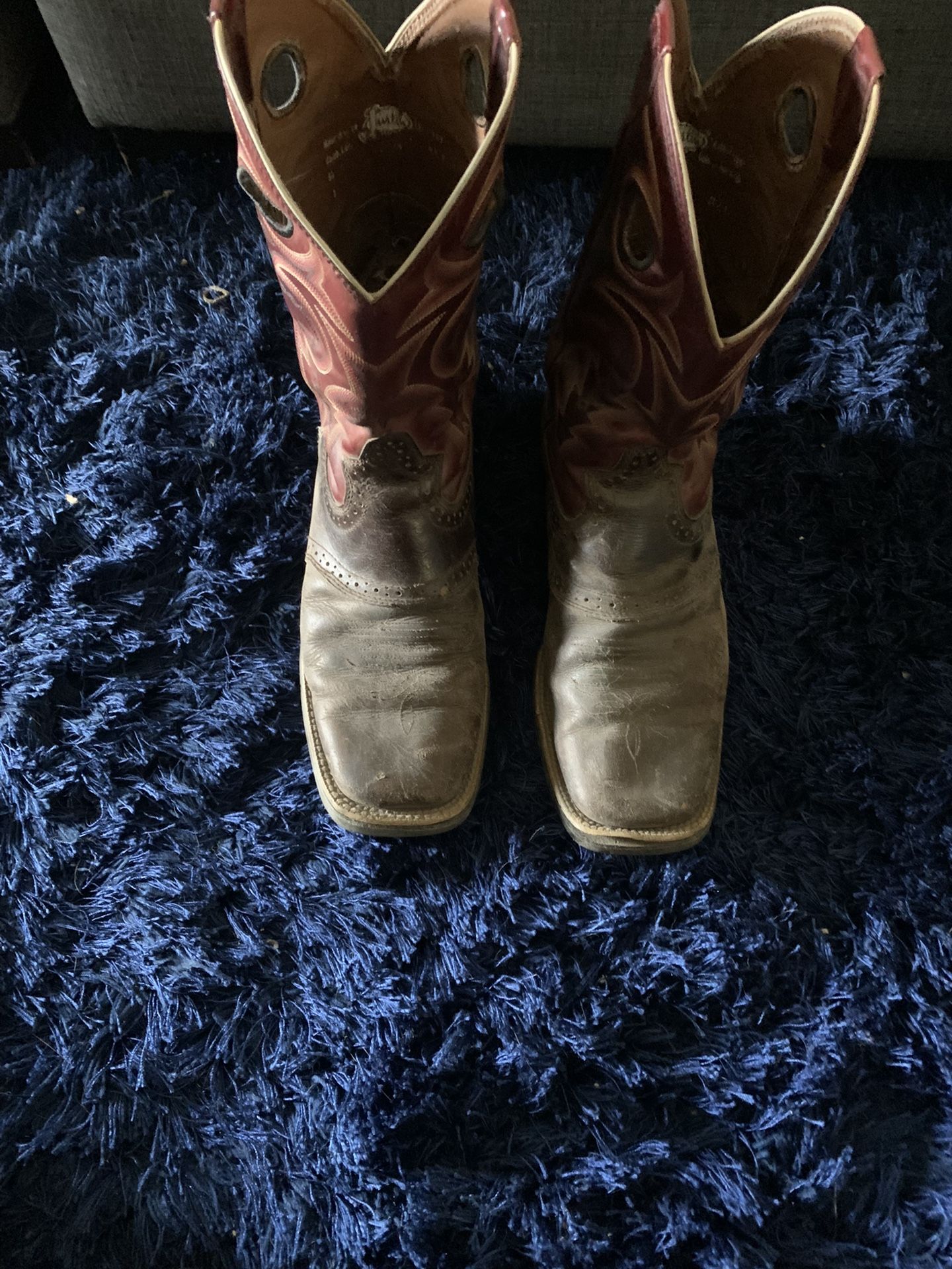 15 Buck Justin Boots Size 10