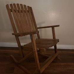 Foldable Wooden Rocking Chair
