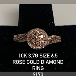 Rose Gold Diamond Ring #25828
