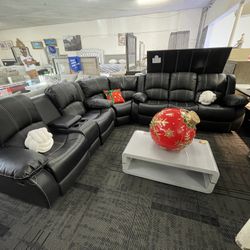 Sectional W/recliners