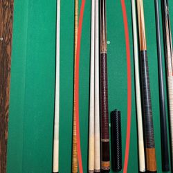 Full Custom 6 Point Playing Cue / 2 Shafts