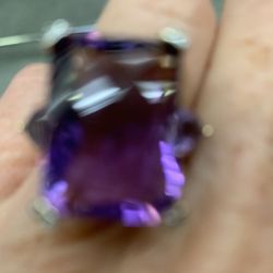 Amethyst Brazilian 10kt Gold Ring size 7